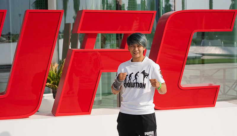 Loma Lookboonmee on Fight Island. Photo: Courtesy