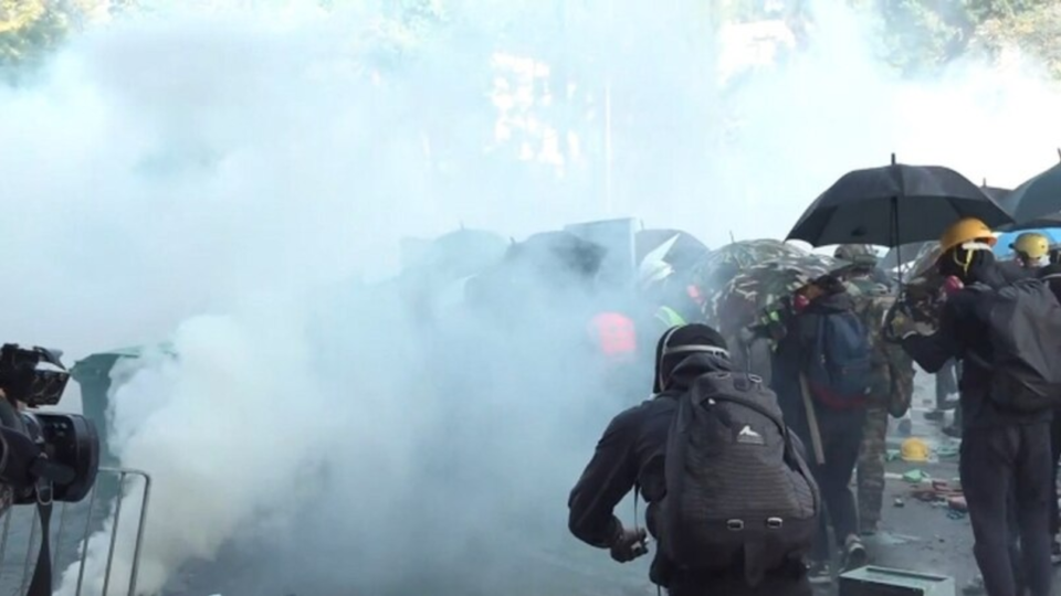 The 13-day siege at the Polytechnic University was one of the most violent events during the anti-extradition protests. Photo via Apple Daily