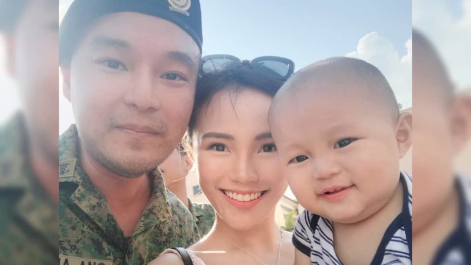 Former actor Joshua Ang and his family in a 2019 photo. Photo: Joshua Ang/Facebook
