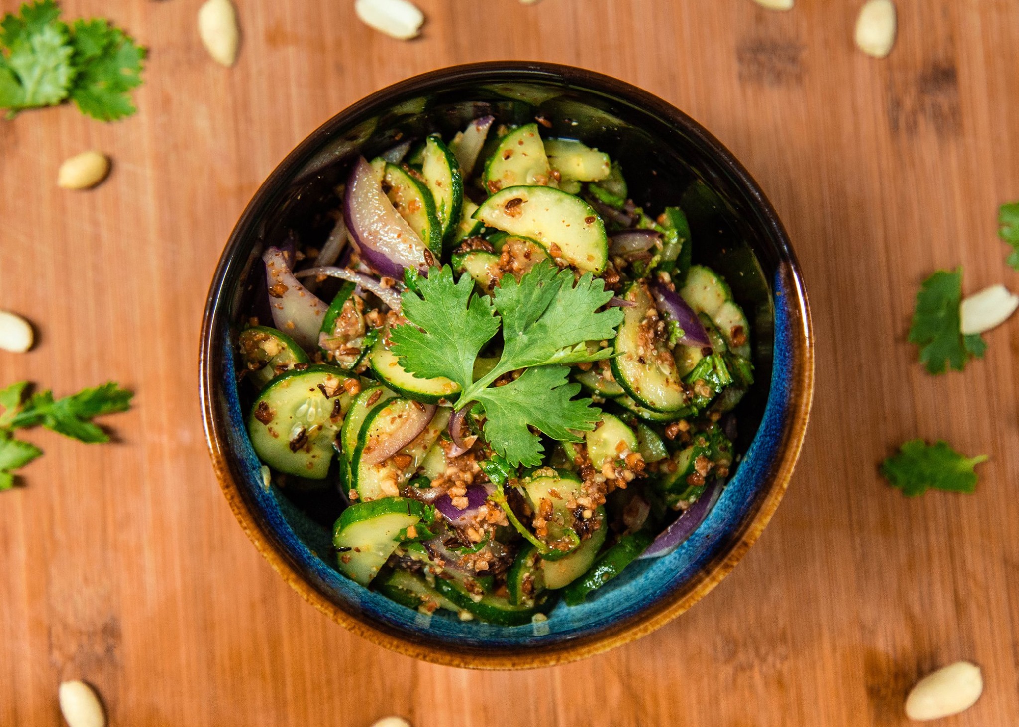 Cucumber-Peanut Yum-Yum salad. Photo: Bangkok City Diner / Facebook