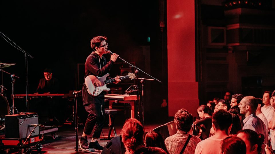 Singer Charlie Lim performing. Photo: Marina Bay Sands
