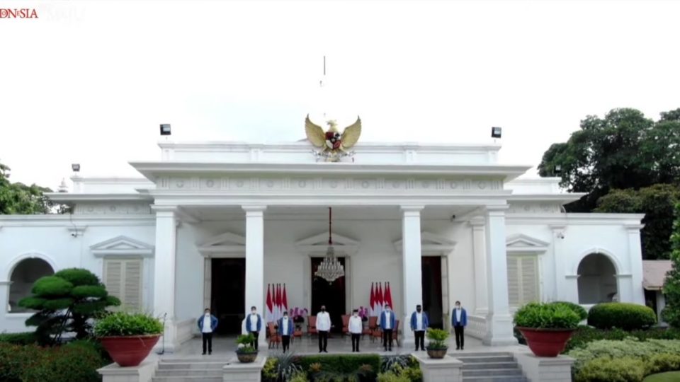 Indonesian President Joko Widodo today made some major changes to his cabinet only 14 months into his second term in office. Screenshot from YouTube/Sekretariat Presiden