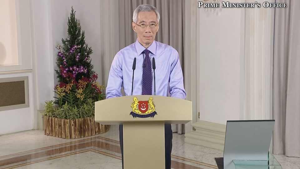 Prime Minister Lee Hsien Loong on Dec. 14, 2020.