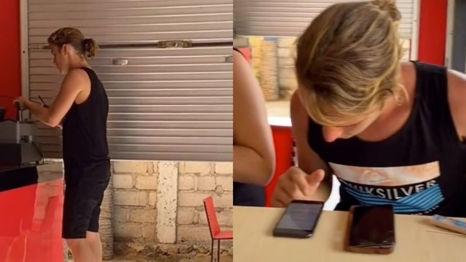 A three-part series of TikTok videos on the Russian tourist was first uploaded by user @joellegabriella_ last month on TikTok. Screengrabs: TikTok