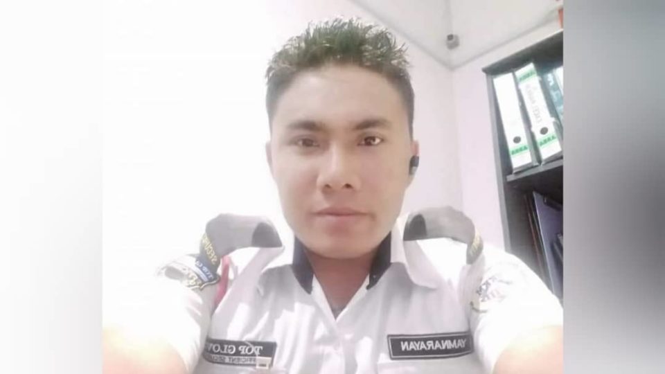 Yam Narayan Chaudhary in uniform. Photo: Charles Santiago/ Facebook
