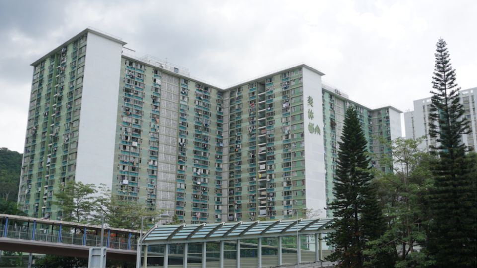 The daughter said via a phone call broadcast during a live press conference that she holds the government responsible for the death of her mother, who died alone at her home in Mei Lam Estate in Tai Wai. Photo: Taiwai.hk