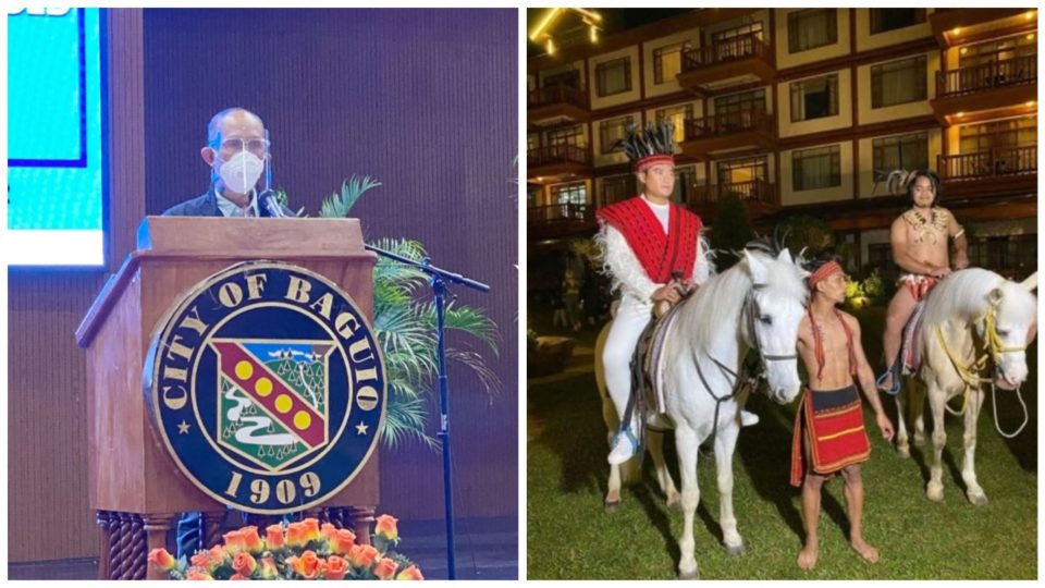 Baguio City Mayor Benjamin Magalong and party organizer Tim Yap. Photo: Magalong/FB; Yap/IG