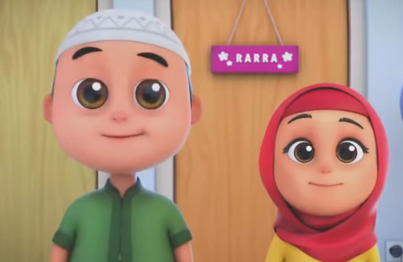 Nussa and Rarra, characters in Indonesian animated series Nussa. Photo: video screengrab