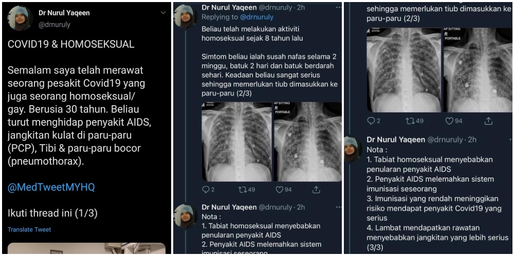 Deleted tweets by Nurul Yaqeen. Photos: Drnuruly/Twitter