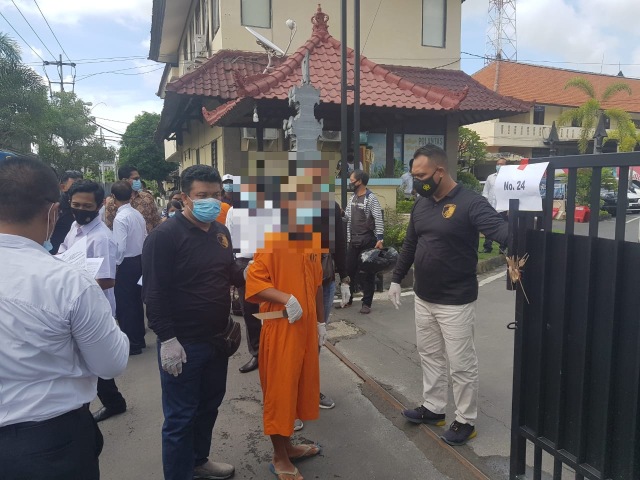 The boy was arrested in Buleleng regency last month. Photo: Istimewa via Kumparan