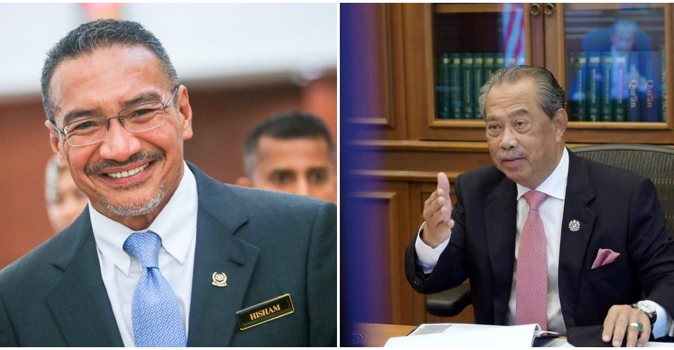 Foreign Affairs Minister Hishammuddin Hussein, at left, and Prime Minister Muhyiddin Yassin, at right. Photos: Hishammuddin Hussein, Muhyiddin Yassin