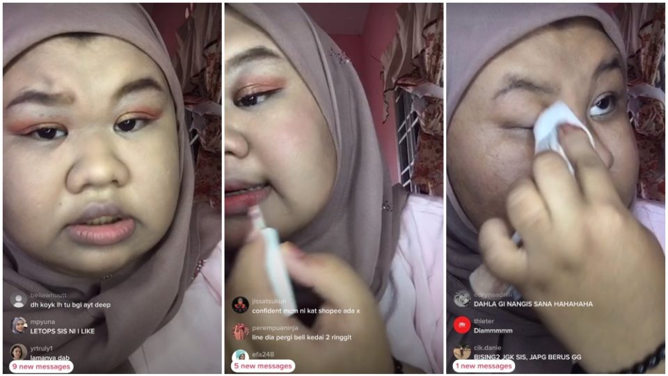 Screenshots of @Sobahrajaa_’s live stream. Photos: Hadyna_/Twitter