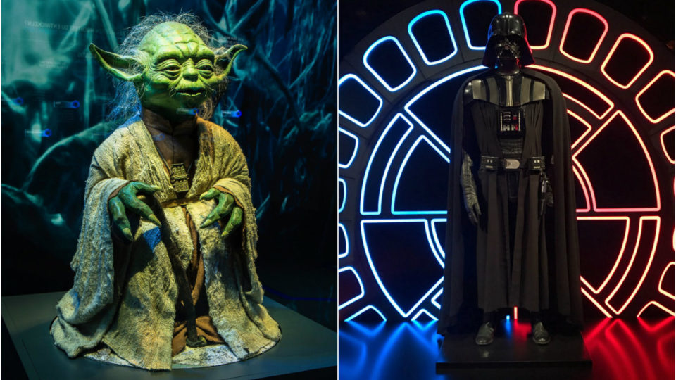 Statues of Yoda and Darth Vadar exhibited in November in Japan. Photos: Star Wars Identities/Facebook
