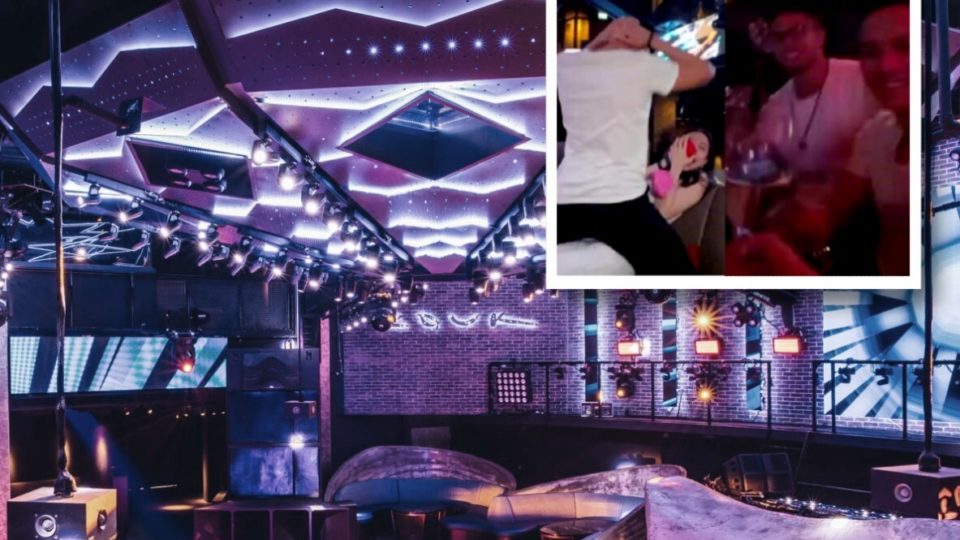 Zouk nightclub with an inset image taken from footage of actor Alan Wan and friends’ recent visit. Original photo: Zouk
