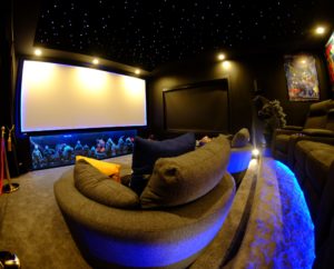 The home cinema. Photo: Helmi Abdat