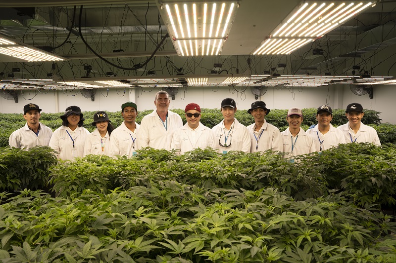 Golden Triangle Group’s team at its Chiang Rai research facility. Photo: Golden Triangle Group / Courtesy 