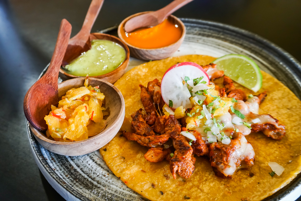 Tacos al Pastor Pork. Photo: Coconuts Bangkok