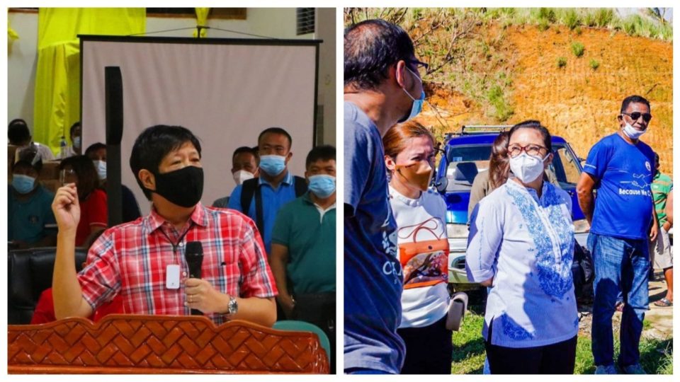 Bongbong Marcos and Vice President Leni Robredo. Photos: Marcos/FB, Robredo/FB