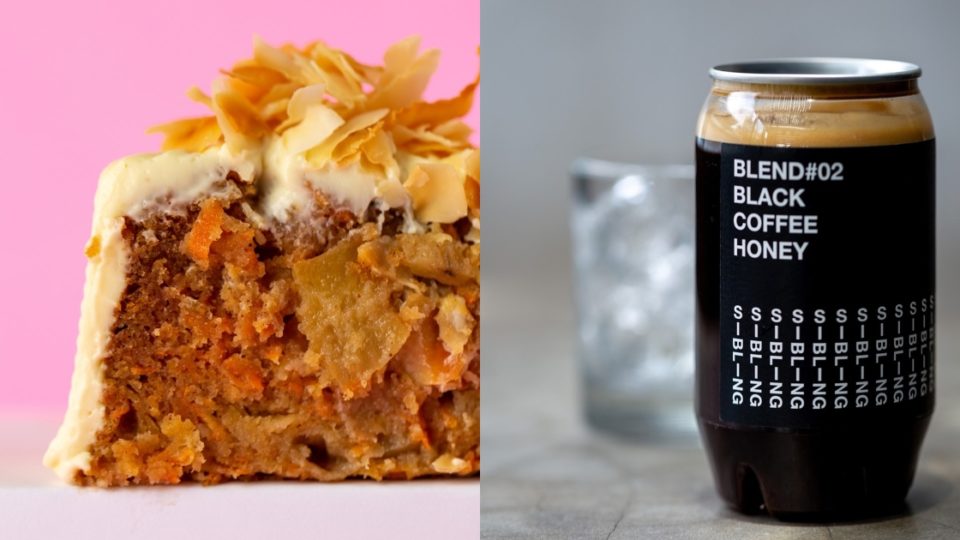 Sisterfields Bakery’s Famous Carrot Cake (L) and Black Coffee Honey (R). Photo: Instagram/@sisterfieldsbakery