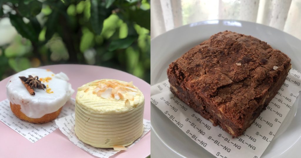 (L-R) Tunisian Orange Cake, Famous Carrot Cake, and Tabanan Chocolate Brownie. Photo: Nadia Vetta