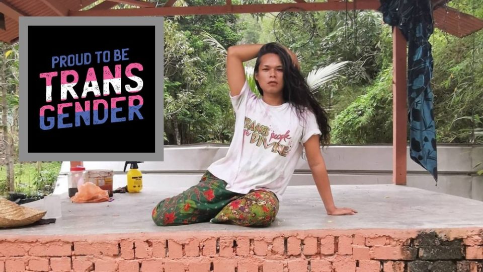 Edited photo of Isma Yusoof’s initial ‘proud to be transgender’ post against a January photo of the actor. Photo: Coconuts
