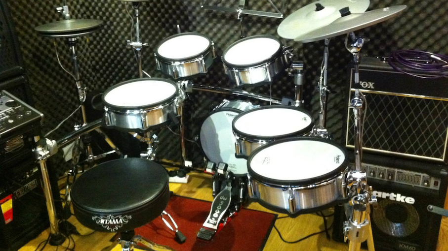 The drum set at Proceed's Kennedy Town studio. Photo: Facebook/Proceed Studio