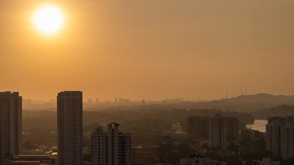 Friday’s skies over Toa Payoh. Photo: David Teo Boon Hwee
