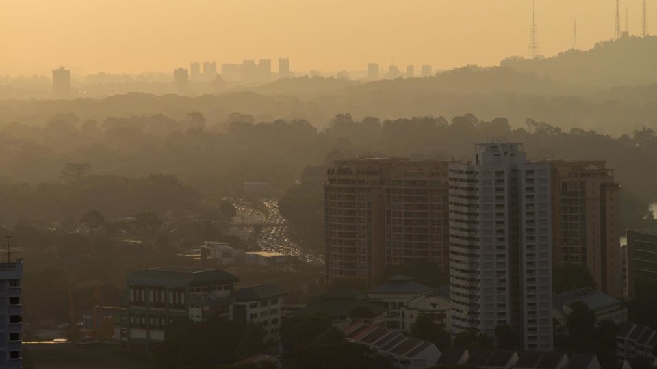 Friday’s hazy skies over Toa Payoh. Photo: David Teo Boon Hwee
