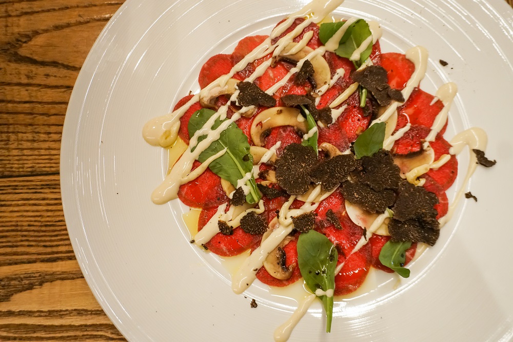 Beef carpaccio. Photo: Coconuts