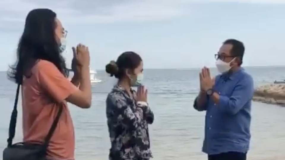 The woman who uploaded the video about her experience met with the hotel management today. Screengrab: Instagram