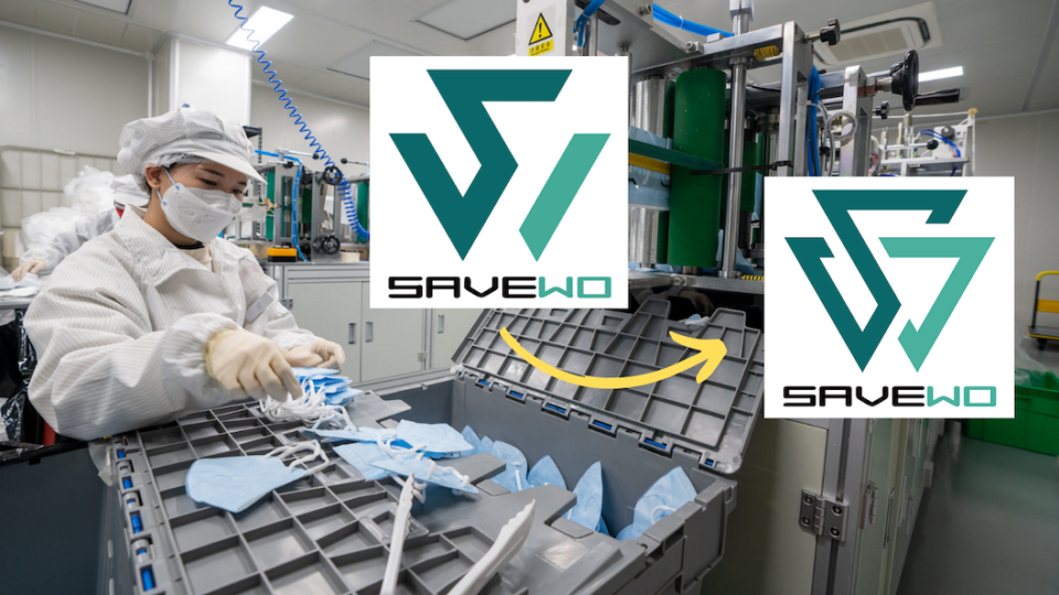 Savewo, a Hong Kong mask producer, has revamped its logo following accusations that it echoed the “five demands, not one less” protest chant. Photo: Facebook/Save Wo 救世