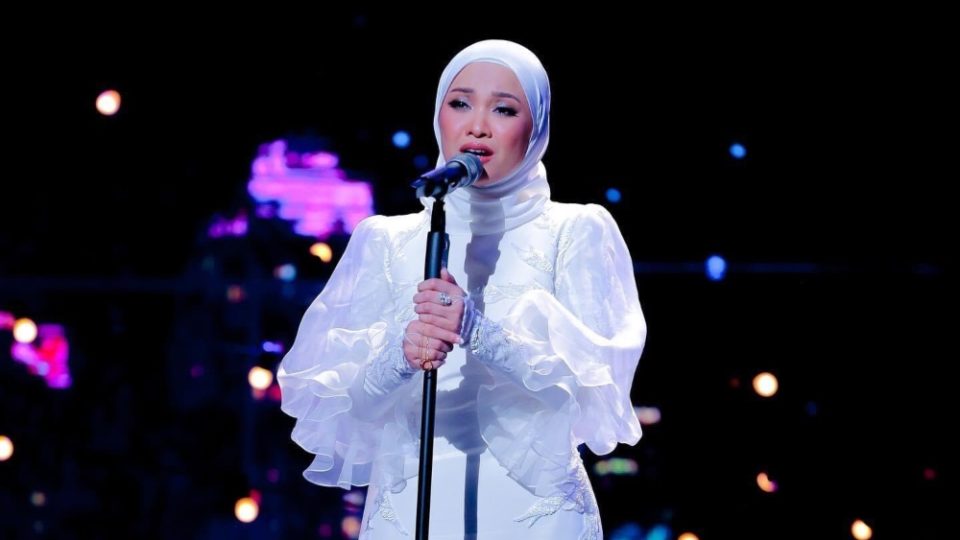 Nabila Razali during her performance yesterday. Photo: Nabila Razali/Instagram
