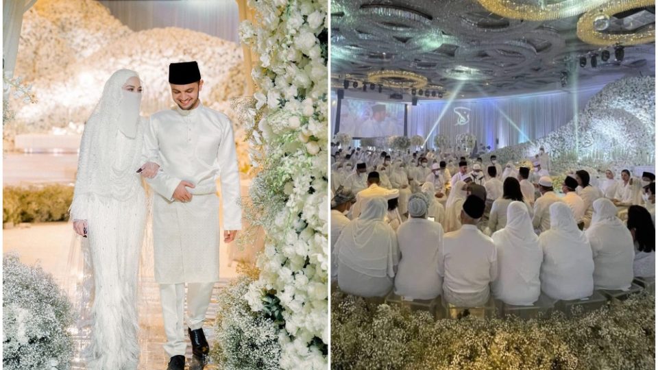 Guests attend the wedding of Neelofa and Harris at the Grand Hyatt on March 27, 2021. Photos: Noor Neelofa, Shalma Ainaa/Instagram