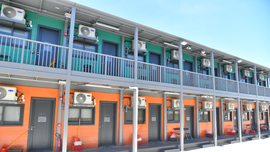 Hundreds linked to the Ursus Fitness cluster, many of them foreigners, are being quarantined at the government’s Penny’s Bay facility on Lantau Island. Photo: Hong Kong government’s Information Services Dept