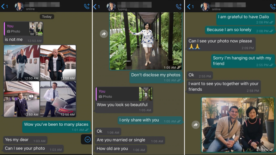 When the stranger asked to see photos, she sent him pictures of steely-eyed lawmaker Regina Ip on vacation. Photos: LIHKG