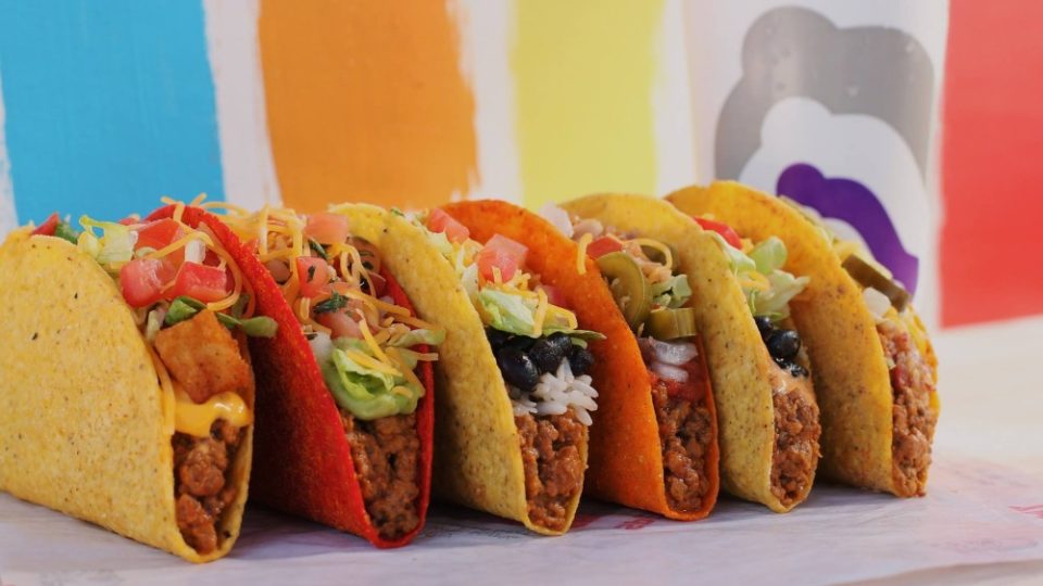 A selection of Taco Bell’s tacos. Photo: Taco Bell/Facebook
