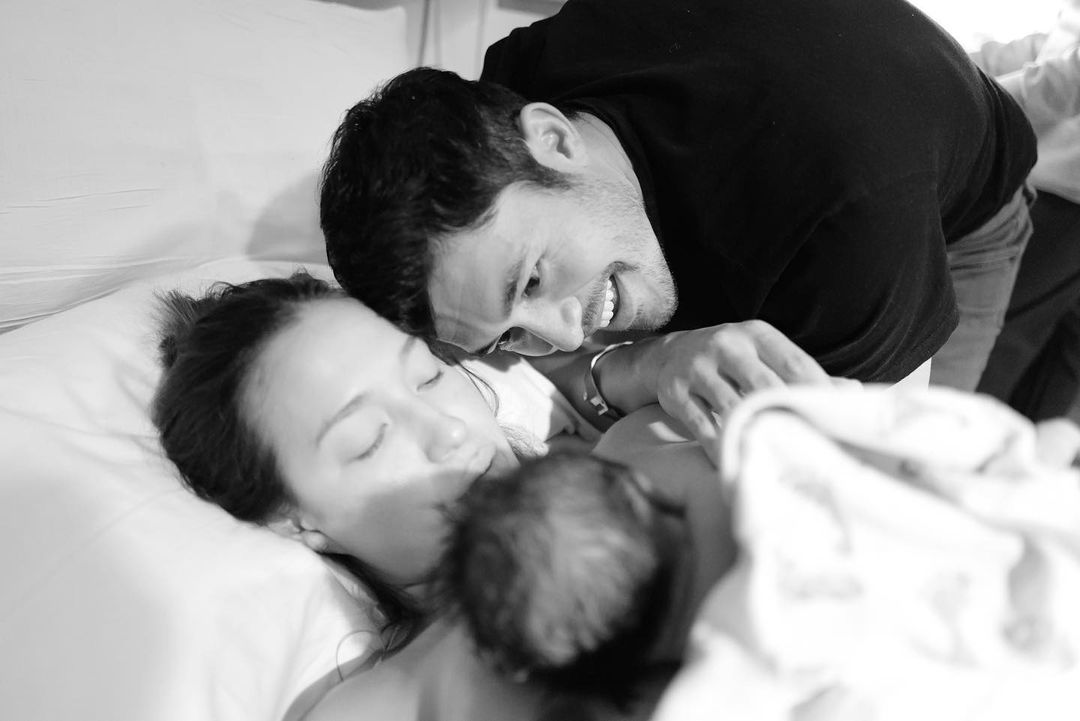 Henry Golding and wife Liv Lo welcome their baby. Photo: Henry Golding/Instagram
