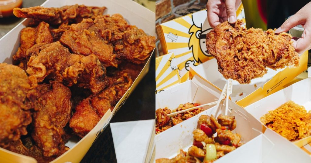 Fried Chicken Master's fried chicken (L), Dada Lovecut and Jimbo (R). Photo: Instagram/@friedchickenmaster.id