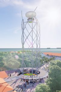 An artist's impression of SkyHelix Sentosa. 