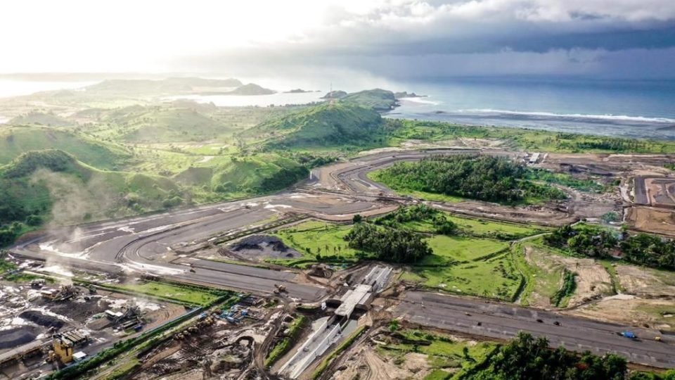 The ongoing development of the Mandalika International Street Circuit. Photo: Ministry of Tourism and Creative Economy 