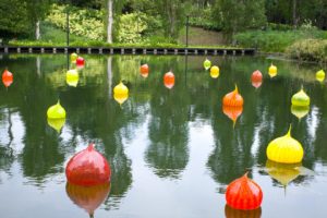 Chihuly Studio’s ‘Walla Wallas’ at the Dragonfly Lake. Photo: Coconuts