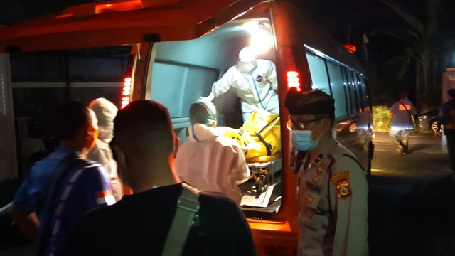 The victim was found hanged at his homestay on April 5, 2021. Photo: Istimewa via Kumparan