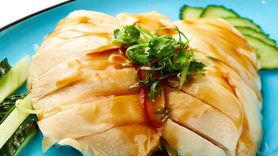 Hainanese chicken from Tian Tian Hainanese Chicken Rice in Hong Kong. Photo: Facebook/天天海南雞飯