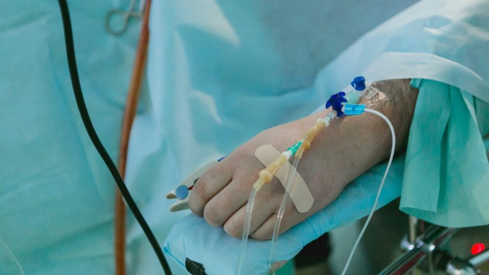 A patient’s hand in a hospital. Photo Olga Kononenko