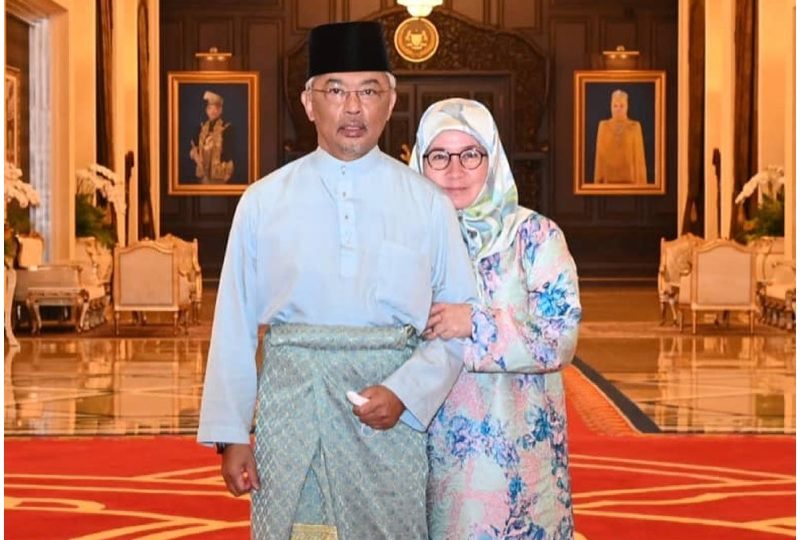 Malaysia’s king and queen. Photo: Azizah Aminah Maimunah Iskandariah/Instagram
