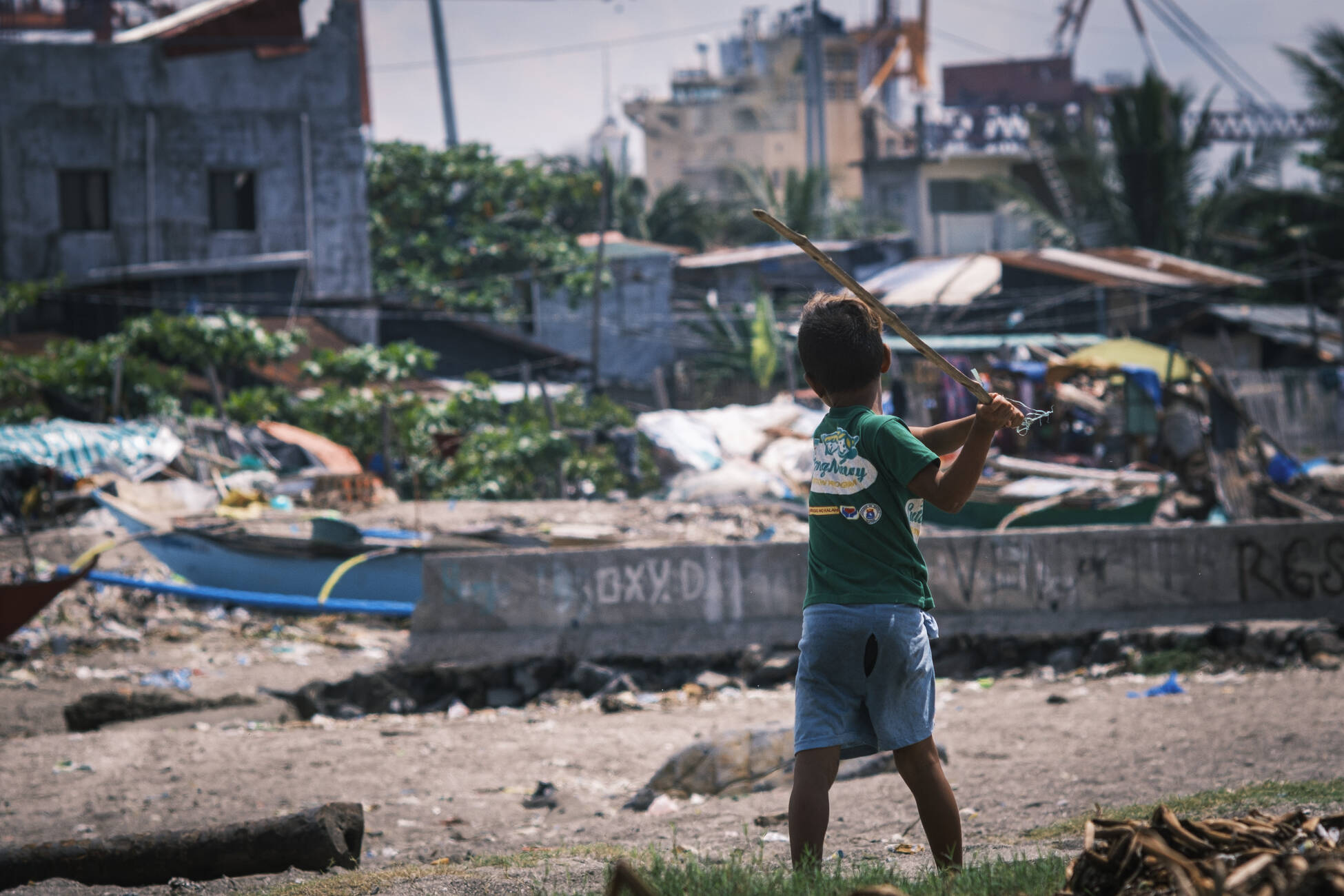 A boy living in the slums of Manila City. Photo: Luis Liwanag