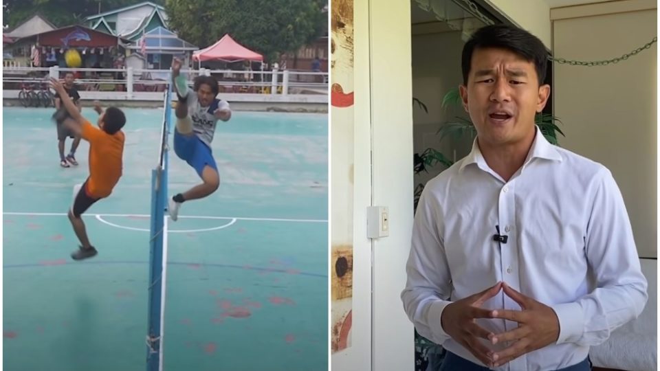 Screenshots of the ‘Sepak Takraw’ video by The Daily Show. Photo: The Daily Show with Trevor Noah/YouTube