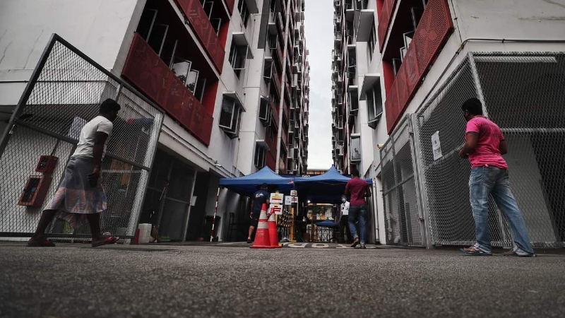 The Westlite Woodlands dormitory. Photo: Terence Cheng/Facebook
