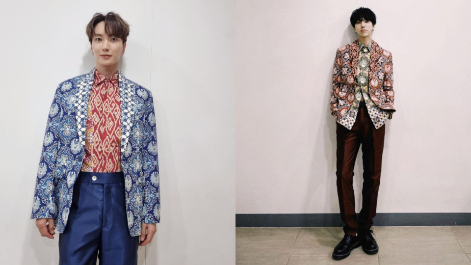 In what appears to be an attempt to appeal to the wide market of K-pop fans in Indonesia, West Java Governor Ridwan Kamil took to Instagram yesterday to show off the batik patterns that he designed, which were worn by two members of boyband Super Junior: leader Leeteuk (L) and one of the group’s main vocalists, Yesung (R). Photo: Instagram/@xxteukxx & @yesung1106
