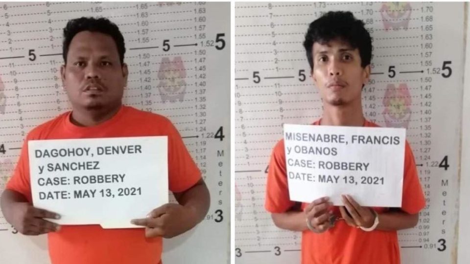 The suspects arrested in Naga City. Photo from Naga City Police